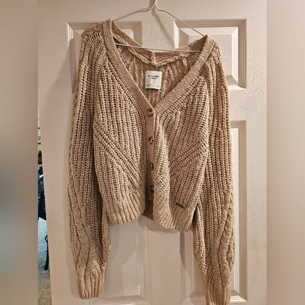 Abercrombie & Fitch Women's Beige Cardigan